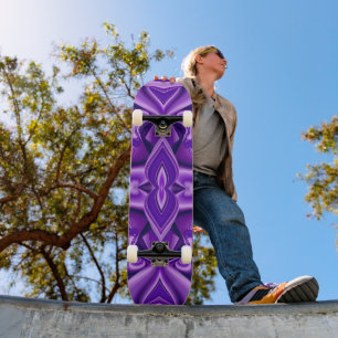 Skate Sonhos de Flor Roxo