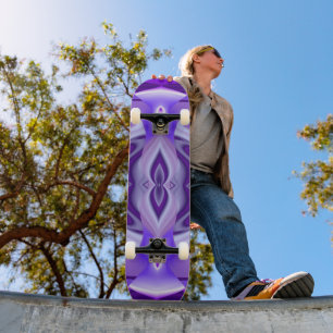 Skate Sonhos de Flor Roxo
