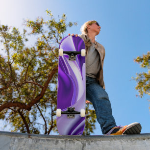 Skate Sonhos de Flor Roxo