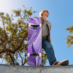 Skate Sonhos de Flor Roxo