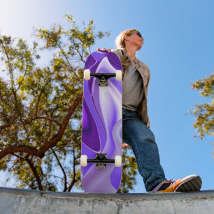 Skate Sonhos de Flor Roxo