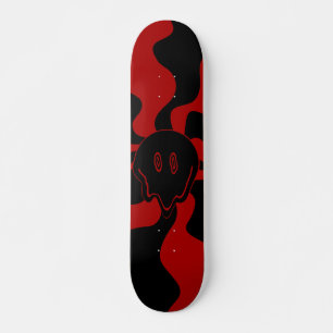 Skate Sorriso Derreter Retro Vermelho e Preto