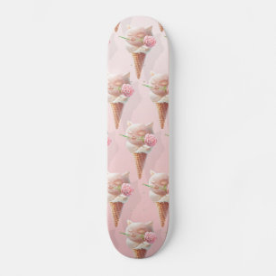 Skate Sorvete Rosa de Verão