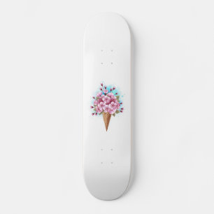 Skate Sorvete Waffle Rosa Sakura Cone