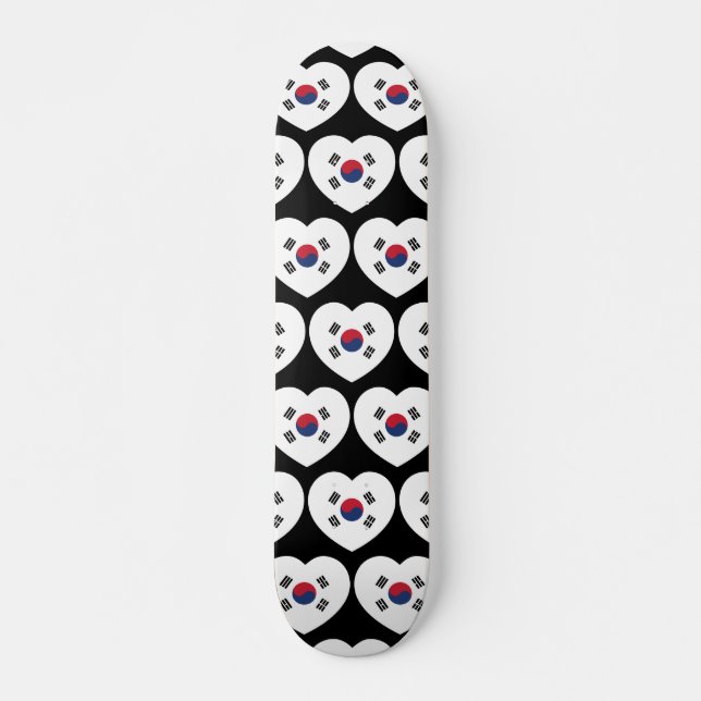 Skate South Korea Flag Heart (Frente)