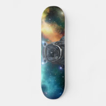 Space Cat - Nebulosa Colorida -