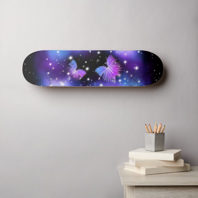 Skate Space Fantasy Butterflies Cosmic (Arte de parede (Horz))