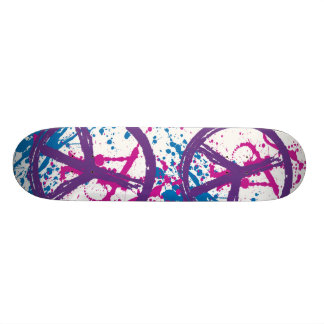 SKATE SPLATTER DA PINTURA DOS SINAIS DE PAZ
