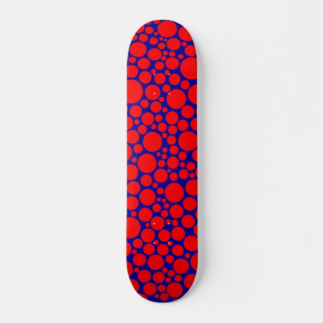 Skate Spott - Vermelho no Azul Escuro (Frente)