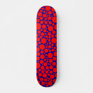 Skate Spotty - Vermelho no Azul Escuro
