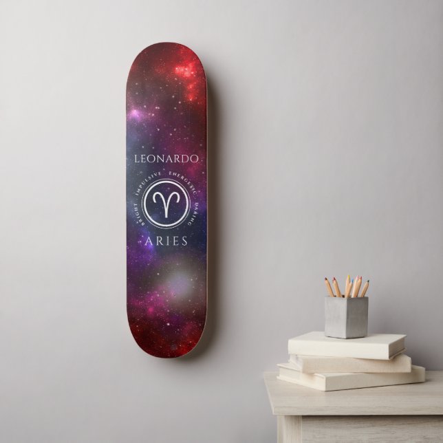 Skate Starfield Aries Ram Western Zodiac (Arte de parede)