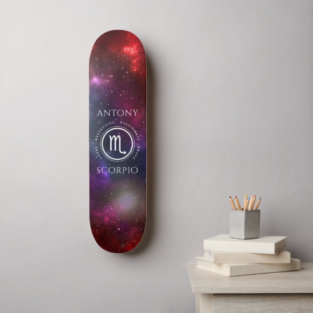 Skate Starfield Scorpio Scorpion Western Zodiac (Arte de parede)