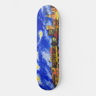 Skate "Starry Night Over Savannah", por T.S. Tire