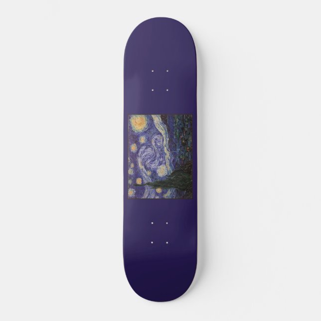 Skate Starry Night, Van Gogh Santo da cidade francesa Re (Frente)