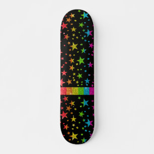 Skate Starry Orgulho gay Flag Sparkly Rainbow Glitter