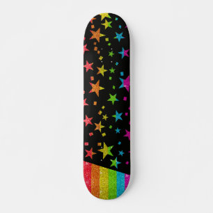 Skate Starry Orgulho gay Flag Sparkly Rainbow Glitter