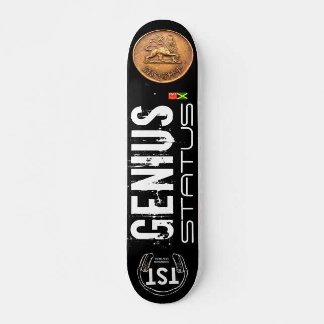 Skate STATUS DE GENIUS Skateboard, Deck 7¾" (Frente)