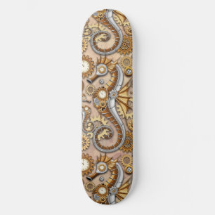 Skate Steampunk Seacavalo Vintage Surreal Art