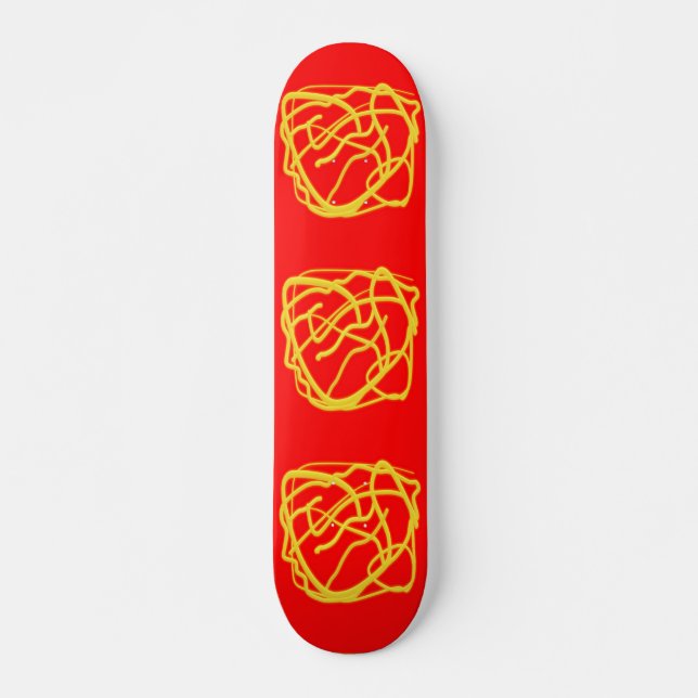 Skate String e Rope Hope Art design Graphics vermelho (Frente)