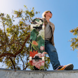 Skate Summer flower pattern 