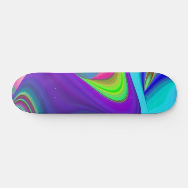 Skate Summersense, Abstrato 3D Rainbowart (Horz)