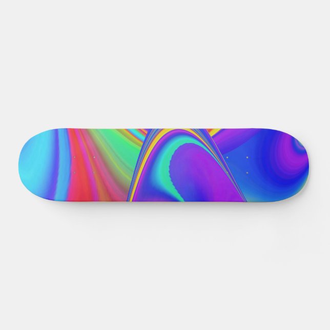 Skate Summersense, Abstrato 3D Rainbowart (Horz)
