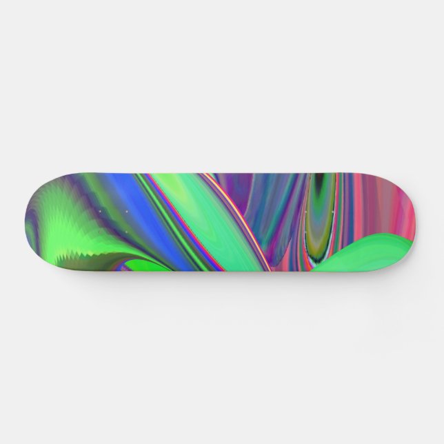 Skate Summersense, Abstrato 3D Rainbowart (Horz)