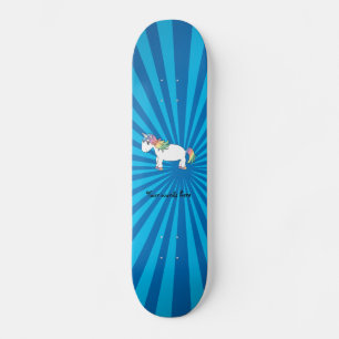 Skate Sunburst do azul do unicórnio