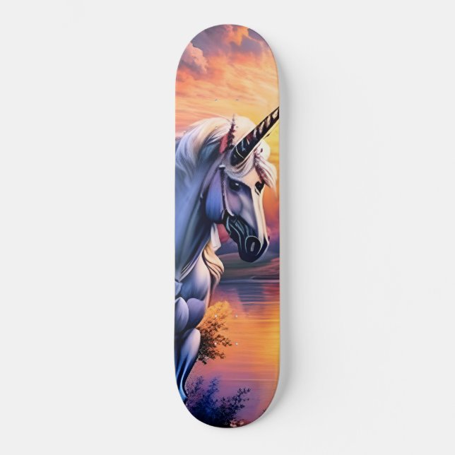 Skate Sunset Lake River Unicorn Seven (Frente)
