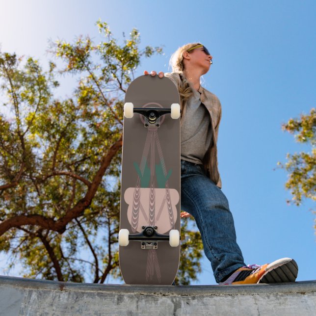 Skate Suporte de Planta em Macramê Vasos de Plantas Cact (Ao ar livre 1)