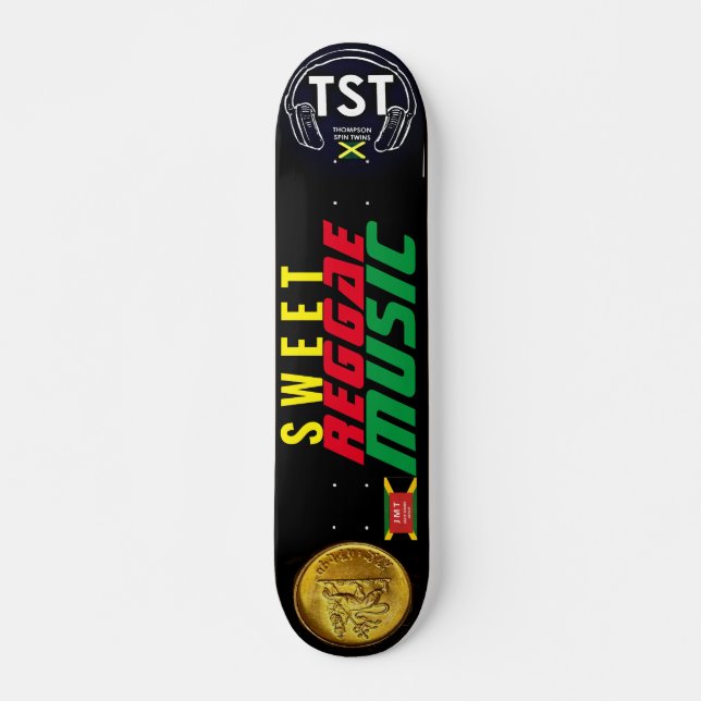 Skate SWEET REGGAE MUSIC JMT 7 - Tabuleiro de 3/4" (Frente)