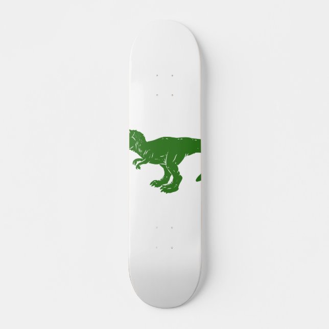 Skate T rex dinossauro - Escolher cor de fundo (Frente)