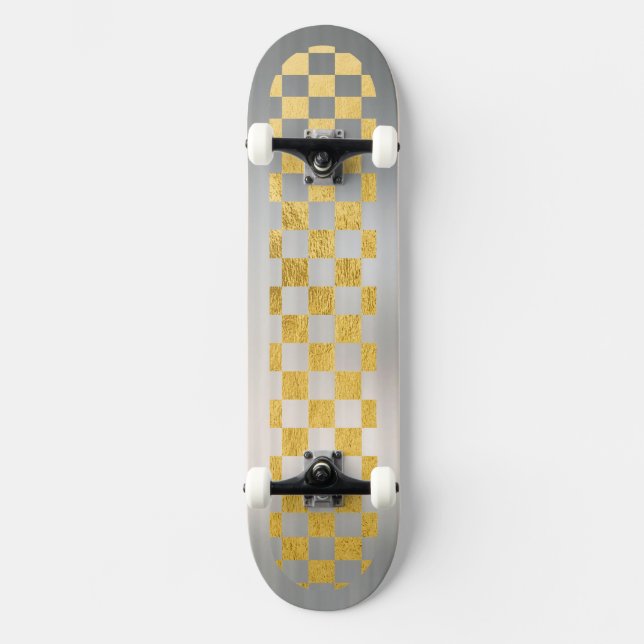 Skate tábua-de-ouro com trim de metal (Frente)
