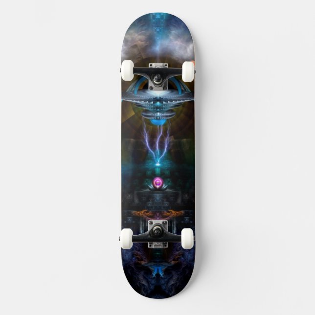 Skate Tabuleiro Ansário de Estação Espacial com Hardware (Frente)