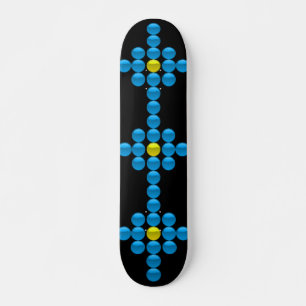 Skate Tabuleiro "Botões Glassosos"