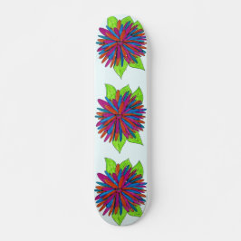 Skate Tabuleiro Colorido de Flores para Meninas