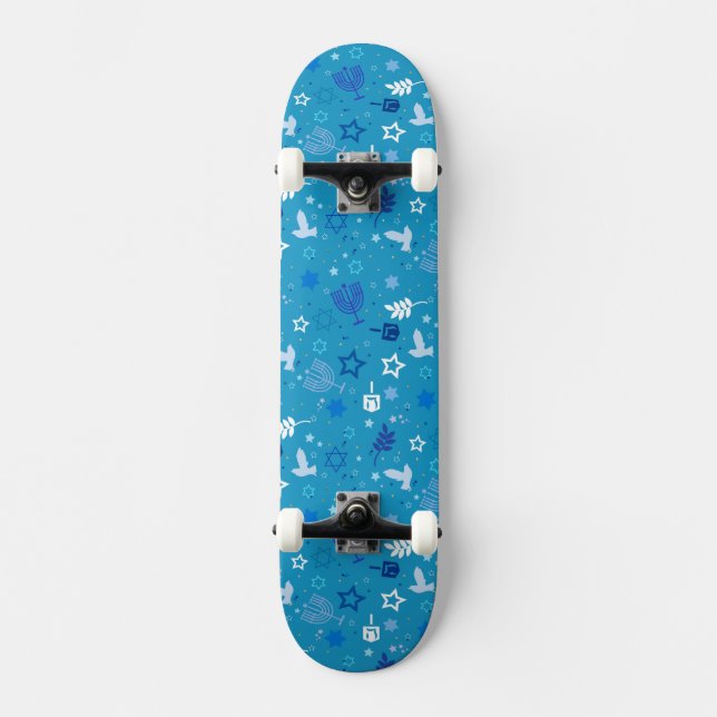 Skate Tabuleiro das Estrelas de Hanukkah (Frente)