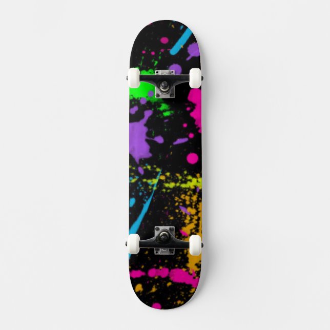 Skate Tabuleiro de Apresentação Colorido (Frente)