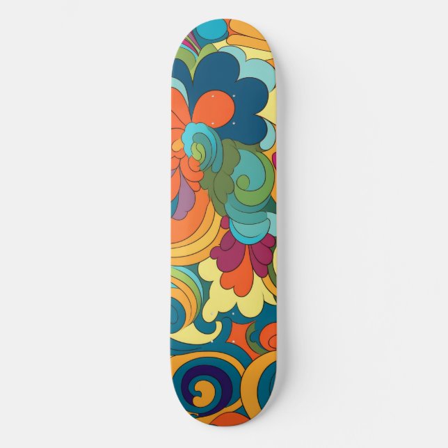 Skate Tabuleiro de Arte Groovy (Frente)