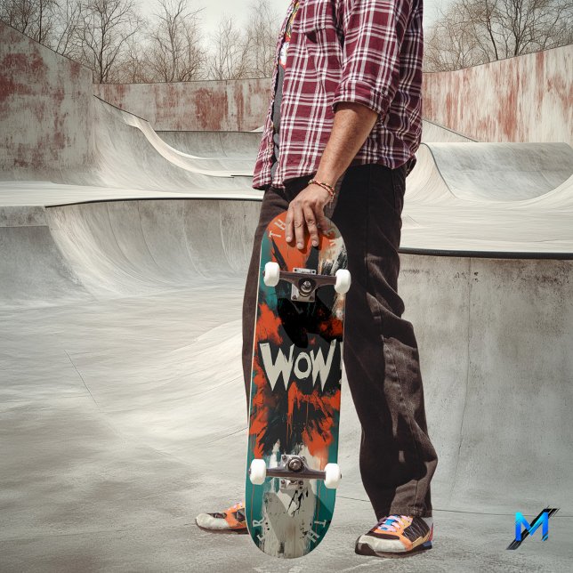 Skate Tabuleiro de Arte Pop de Explosão em Quadrinhos -  (Criador carregado)