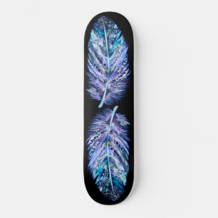 Skate Tabuleiro de Cores Personalizadas - Penas Bonitas