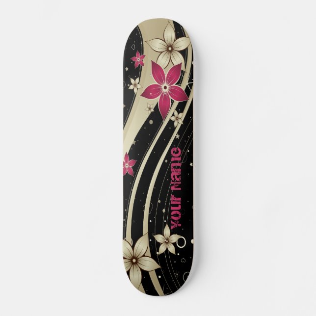 Skate Tabuleiro de Decor 19 da Flor (Frente)