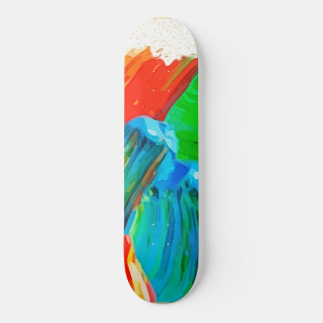 Skate Tabuleiro de Esfregaço de Pintura Espessa (Frente)