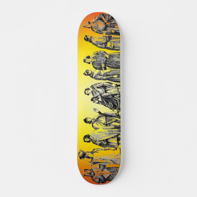 Skate Tabuleiro de Figuras Históricas (Frente)