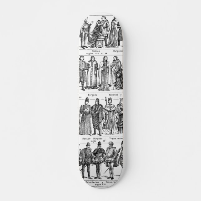 Skate Tabuleiro de Figuras Históricas (Frente)