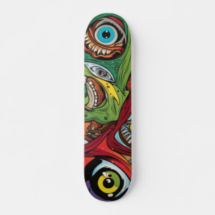 Skate Tabuleiro de Ilustração Marrom do Marinho abstrato