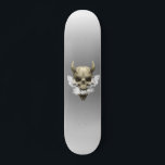 Skate Tabuleiro de Tabuleiro de Fumagem do Crânio Demôni<br><div class="desc">Este design pode ser personalizado escolhendo a opção personalizar para adicionar texto ou fazer outras alterações. Se este produto tiver a opção de transferir o design para outro item, certifique-se de ajustar o design para o ajustado, se necessário. Entre em contato comigo em colorflowcreations@gmail.com se desejar usar este design em...</div>