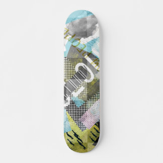 Skate Tabuleiro de trabalho de arte de colagem do Cloudy