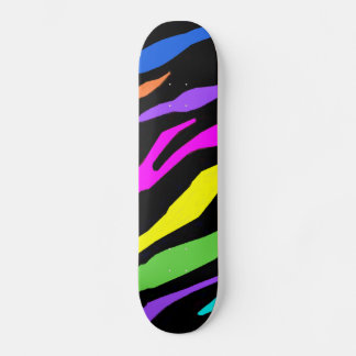 Skate Tabuleiro de Zebra Colorido