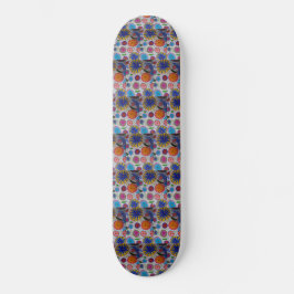 Skate Tabuleiro Floral Moderno